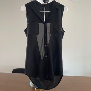 Cute black top w/ back cutout